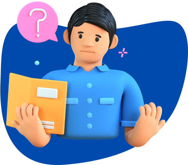 Dibujo de estudiante preguntándose qué carrera estudiar, en Academia Pitágoras te ofrecemos orientación vocacional en nuestras tres sedes: en Comas, San Juan de Miraflores y Los Olivos