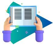 Ilustración de manos sosteniendo un libro abierto, simbolizando las tareas diarias que la Academia Pitágoras asigna para garantizar un aprendizaje continuo y eficaz en la preparación universitaria